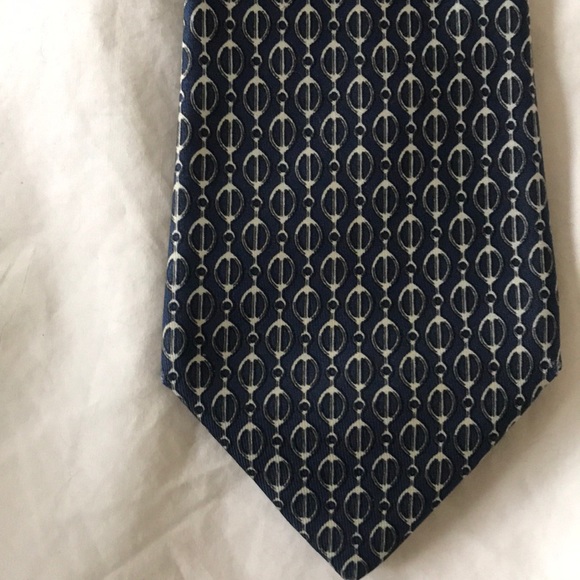 Hermes blue tie - Picture 2 of 4